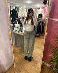 👖 Pantaloni Wide Leg Relaxed – Lavaggio Chiaro